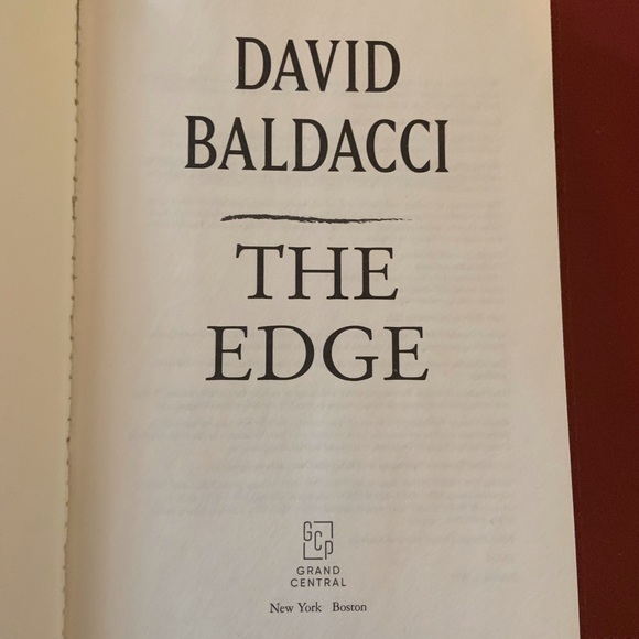 David Baldacci 'The Edge' Hardcover Book - Picture 4 of 4